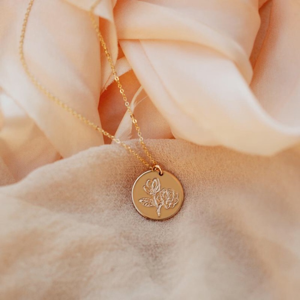 Magnolia Bohemian Minimalist Pretty Charm Necklace - Picture 6 of 6